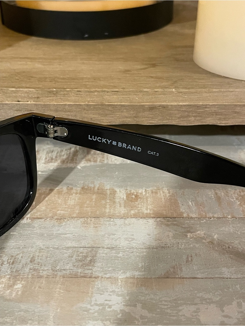 Lucky Brand Black Wayfarer-Style Sunglasses - Picture 2 of 3